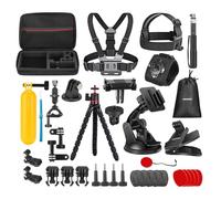 NEEWER Kit Accessori Action Cam Pro 35in1 Compatibile con DJI Osmo Action 5 Pro 4 3 GoPro, Supporto Adattatore a Sgancio Rapido per Immersioni Escursionismo Motociclismo Ciclismo Sci Surf Vlog, GP-51