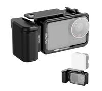 NEEWER Kit di accessori per gabbia e maniglia laterale compatibile con fotocamera DJI Osmo Action 5 Pro/4/3, adattatore magnetico protettivo in metallo per montaggio a barra di estensione