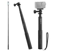 NEEWER Kit Asta di Prolunga Compatibile con DJI OSMO Action 5 Pro 4 3 GoPro Insta360 AKASO, Selfie Stick Invisibile 151cm, Adattatore Action Cam e Supporto Magnetico a Sgancio Rapido per Video, GP-84