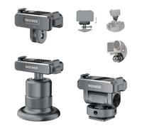NEEWER Kit di Accessori Action Camera Compatibile con DJI Osmo Action 5 Pro/4/3, Attacco Cold Shoe, Supporto Magnetico a Sgancio Rapido e Adattatore a Testa Sfera, AC011+AC012+AC013, Grigio Scuro