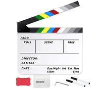 NEEWER Kit di battaglione per registi cinematografici in pellicola acrilica, 30,5 x 25,4 cm, in plastica, con gomma magnetica, 2 penne a base d'acqua, un panno per la pulizia e chiave esagonale a