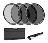 NEEWER Kit di Filtri ND da 55mm: ND2 ND4 ND8 ND16, Penna di Pulizia dell'Obiettivo, Borsa per Filtri e Kit di Accessori a Densità Neutra Compatibili con Fotocamere DSLR Canon Nikon Sony Panasonic