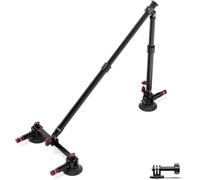 NEEWER Kit di Supporto Fotocamera per Auto a Tripla Ventosa, Due Pali di Prolunga in Lega Alluminio da 60cm, Guida NATO, Adattatore Action Camera Compatibile con GoPro DJI Insta 360, Max 1kg, CA166