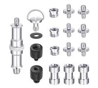 Neewer Kit di Viti per Fotocamera, 16pz Vite Adattatore Convertitore Tappo Dadoper DSLR, Treppiedi, Flash, Stativo, Microfono ecc.