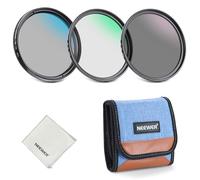 NEEWER Kit Filtro UV/CPL/ND da 58mm, Protezione UV + Polarizzatore Circolare + Densità Neutra (ND8), Filtri per Obiettivo Fotocamera con Vetro Ottico Multistrato, Telaio Sottile e Custodia Migliorata