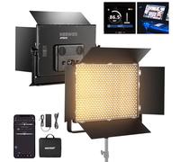 NEEWER Kit Luce Pannello Video LED Bicolore 150W, 1440 LED 49500Lux@0,5m 2500K-8500K CRI96+/TLCI97+ Oscuramento 0-100% Controllo APP/2.4G/Pannello/DMX, Illuminazione Studio Pro per Foto Video, AP150B