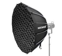 NEEWER Kit Softbox Parabolico, 120cm Soft Box ad Attacco Bowens con Diffusori Luce per Fotografia Studio Registrazione Video Streaming, Compatibile con Aputure 120d Compatibile con Godox SL60w, NS73P
