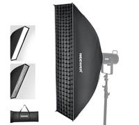NEEWER Kit Softbox rettangolare, 30,5 x 119,4 cm, con diffusori di luce, per studio fotografico, registrazione video, streaming, illuminazione compatibile con Aputure 120d, compatibile con Godox SL60w
