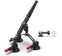 NEEWER Kit Supporto Fotocamera da Auto a Tripla Ventosa con Asta Prolunga/Selfie 2in1, Magic Arm per Parabrezza Esterno a Sgancio Rapido Compatibile con GoPro Insta360 Action Cam, Panno Pulizia, CA065