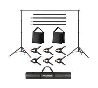 Neewer Kit Supporto per Sfondo Fotografico 3m x 2.1m Nero
