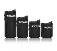 Neewer Lens Case 4-Pack, Lens Pouch Bag with Thick Protective Neoprene for DSLR Camera Lens (Fit for Canon, Nikon, Sony, Olympus, Panasonic) Includes: Small, Medium, Large, XL Size