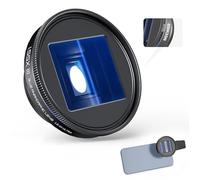NEEWER Lente Anamorfica Blu 1,55x Compatibile con iPhone Android Samsung, Accessori Telefono con Clip Lente Filettata 17mm e Anello Adattatore per Filtro 58mm,Effetto Cinema Schermo Ampio, LS-43 ULTRA