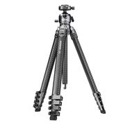 NEEWER LITETRIP LT38 - Treppiede da viaggio in fibra di carbonio per fotocamera, testa a sfera a basso profilo Pan Tilt a 360°, asse centrale flessibile, piastra QR Arca compatibile con Peak Design