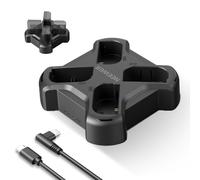 NEEWER LP-E6/LP-E6N/LP-E6NH/LP-E6P Caricabatterie a 4 Canali, Ricarica Rapida PD 60W, Cavo USB C, Caricatore USB Quadruplo Compatibile con Canon EOS R5 Mark II 6D Mark II 5D Mark III 5D Mark IV, NW-P4