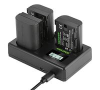 NEEWER LP-E6 - Set di 3 batterie di ricambio e caricatore da 2000 mAh, per batteria LP-E6 e caricatore USB, compatibile con Canon EOS 5D Mark II Mark III Mark IV 5D SR 60D 60Da 6D 70D 7D