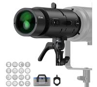 NEEWER LS-300 Snoot Ottico Spotlight per Luci Video LED Bowens da 300W con 16x Gobo Lente di Proiezione 19° Trasmissione Luce al 98% Forma Geometrica per Fotografia Creativa e Illuminazione Migliorata