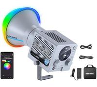 NEEWER Luce di Riempimento per Video Portatile LED RGB da 60W, Controllo APP/2,4G/Pannello, 18 Scene 8700Lux/1m 2700-6500K CRI97+ Illuminazione Continua COB Dimmerabile per Video e Streaming, HS60C