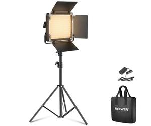 NEEWER Luce Studio LED Bicolore con Stativo Paralumi, Key Light a Pannello Video per Riprese Video, Streaming, Servizi Fotografici, Fotografia, 660 LED 3200K-5600K 3300lx/1m Dimmerabile CRI96+, NL660