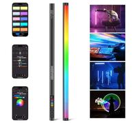 NEEWER Luce Tubolare RGB, LED Video Light RGBWW 30W, Barra Luminosa a Colore Completo, 18 Scene 7 Effetti Pixel 2500-10000K CRI97/TLCI98 Batteria 6000mAh, Controllo APP/2,4G/DMX per Foto Video, TL90C
