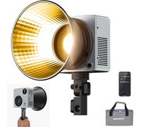 NEEWER Luce Video LED 80W con Batteria 72Wh e Ricarica Rapida PD 100W, Controllo APP/2,4G, Mini Luce Continua COB Bicolore Portatile da Studio, 26500lx/1m 2700-6500K Dimmerabile CRI95+ 13 Scene, HB80B