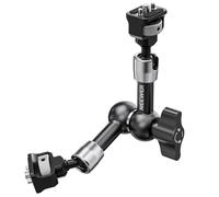 NEEWER Magic Arm Articolato da 18cm con Teste a Sfera 360° e Perni per ARRI, Supporto Monitor Fotocamera con Viti 1/4" per DSLR Action Camera Monitor Luce Video Compatibile con SmallRig Cage Rig, ST07