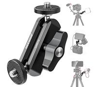 NEEWER Magic Arm Articolato Flessibile con Doppia Testa a Sfera, Lega di Alluminio Lavorata a CNC con Viti e Fori da 1/4" per Monitor della Fotocamera, Luce LED,Compatibile con SmallRig Gabbia,UA012