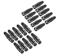 NEEWER Micro Serpente Connettore per Caricabatterie a 3 Pin XLR 20pcs Jack Audio Connettore Microfono con Cavo di Caricabatterie 10 Connettori Maschio e 10 Femmine in Lega di Zinco