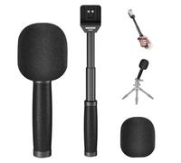NEEWER Microfono Lavalier Telescopico da 13"/33cm con Parabrezza Anti-Scivolo in Schiuma Anti-Scivolo per Interviste, Compatibile con Rode Wireless Go II DJI Mic CM31, MS005