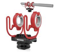 NEEWER Microfono Shock Mount con Cold Shoe, 1/4" per Camera Cage, Stativi Asta Boom Arm, Treppiedi Supporto Braccio Mic Compatibile con VM15 Rode NTG Serie Sennheiser MKE600 Audio Technica AT875R,MH1