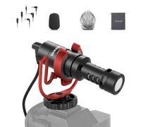 NEEWER Microfono Vlog Plug e Play, Mini Mic Supercardioide 20-20kHz con TRS 3,5mm, Cavo USB C OTG, Supporto Antiurto, Antivento Compatibile con iPhone 16 15 Samsung S24 Android Tablet Mac Camera, VM10