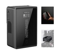 NEEWER Mini Batteria V Mount con D Tap/USB C/USB A/BP/2 Porte DC/Schermo OLED, Batteria V Lock da 3450mAh 50Wh 14,54V con Ricarica Rapida PD da 45W per Monitor Fotocamera Camcorder Luce Video, PS050E