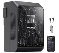 NEEWER Mini Batteria V Mount Controllo APP NEEWER Intelligente, 6800mAh 99Wh 14,5V Ricarica Rapida PD 100W OLED, Doppio USB C/D Tap/BP/USB A/Doppia Porta DC, Compatibile con BMPCC 4k 6k Camera, PS099S