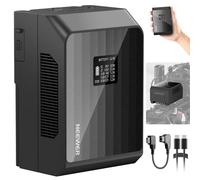 NEEWER Mini Batteria V Mount PS099EP Ricarica PD 100W, 6800mAh 99Wh 14.5V, 2 USB C/D Tap/BP/USB A/2 Porte DC/Schermo OLED, Batteria V Lock per Fotocamera/Camcorder Compatibile con SmallRig BMPCC 4k 6k