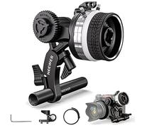 NEEWER Mini Follow Focus con attacchi A/B, corona dentata, asta da 15 mm e morsetto per fotocamera a film, fotocamera DSLR/senza specchio, compatibile con lenti di diametro fino a 114 mm, PG001
