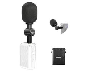 NEEWER Mini Microfono Omnidirezionale con TRS 3,5mm per Fotocamera DSLR Registratore per Vlog Podcast Intervista, Compatibile con Rode Wireless GO II DJI Mic CM28 CM31 Trasmettitore, CM4