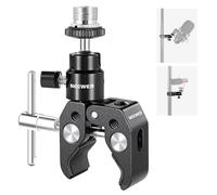 NEEWER Mini Testa a Sfera Articolata con Morsetto, Super Morsetto di Supporto per Microfono con Vite Adattatore 1/4” a 5/8”, Massima Portata di 1,5kg (ST48)