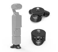 NEEWER Mini Treppiede Compatibile con DJI Osmo Pocket 3, Piccolo Supporto Fotocamera Gimbal da Tavolo con Vite 1/4" Compatibile con Insta 360 X5 X4 X3 Action Cam, Modalità Verticale/Portatile, AC051