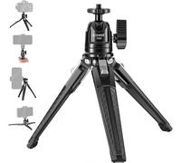 NEEWER Mini Treppiede da Tavolo in Metallo con Testa a Sferica a 360°,Per Riprese Verticali e Impugnatura a Mano, Cavalletto Portatile con Vite 1/4" per Fotocamera Smartphone Action Cam,Max.3kg,TP29