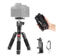 NEEWER Mini Treppiede Fotocamera da Tavolo con Portatelefono Compatibile con iPhone, 50cm Supporto DSLR Videocamera Webcam Piccolo Portatile, Testa Sfera 360° Piastra Sgancio Rapido da 1/4", TP-AAM521