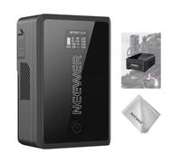 NEEWER Mini V Mount Battery Ricarica Rapida PD 45W, Batteria V Lock 3450mAh 50Wh 14,54V con Porte D Tap/USB C/USB A/BP/2 DC/Schermo OLED/Panno Pulizia per Camera Monitor Videocamera Luce Video, PS050E