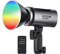 NEEWER MS150C Luce Video LED RGBWW, Controllo 2,4G/APP, 150W Mini Luci Studio RGB COB Illuminazione Continua Spotlight Portatile Bowens Mount, 2700K-6500K,18000lux/1m CRI97+/TLCI98+ 17 Effetti, RGBCW