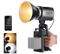 NEEWER MS60B 65W Luce Video LED con Controllo 2,4G/APP Illuminazione Video Continua COB Bicolore Compatto in Metallo Attacco Bowens 2700K-6500K 40000lux@1m/CRI 97+/TLCI 98+/12 Effetti Dimmer PWM