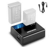 NEEWER NC2-Z1 Kit Caricabatteria a 2 Slot, per Flash Speedlite TTL NEEWER Z2 Z1 Z760 Z880, Batteria agli Loni di Litio 7,4V/2600mAh, Caricatore USB AC con Uscita DC 8,4V/5V con Cavo AC (Spina EU)