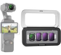 NEEWER Set Filtro ND e CPL Compatibile con DJI Osmo Pocket 3, Filtri a Densità Neutra ND16+ND64+ND256+Polarizzatore Circolare Magnetici per Lente Action Cam Accessori con Protezione Schermo e Custodia
