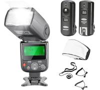 NEEWER NW-670 TTL - Kit flash con FC-16 Trigger, compatibile con Canon 7D Mark II, 5D Mark II III, IV, 1300D, 1200D, 1100D, 750D, 700D, 650D, 600D, 550D DSLR