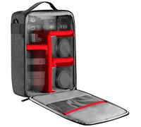 Neewer NW140S - Custodia impermeabile per fotocamera e obiettivo, 22 x 15 x 32 cm, morbida borsa imbottita per Nikon Sony DSLR, 4 obiettivi o flash, grilletto, accessori per batteria, Nero, moderno