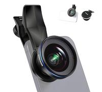 NEEWER Obiettivo Grandangolare 100° da 18mm, Ingrandimento 0,5X, Clip Obiettivo Filettata da 17mm/Adattatore ad Anello per Filtro 67mm, Anche per Phone Cage/Phone Case/Phone Clamp/Backplate, LS-42 PRO