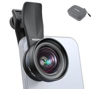 NEEWER Obiettivo Grandangolare 18mm con Clip per Lente Filettata da 17mm, FOV di 100°, Ingrandimento 0,75X, 6 Elementi in 5 Gruppi, Compatibile con iPhone Android Samsung per Fotografia Mobile, LS-72