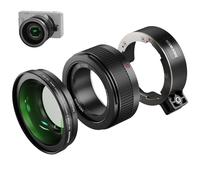 NEEWER Obiettivo Grandangolare Compatibile con Sony ZV-1 II (ZV-1 M2), Lente Aggiuntiva Grandangolare 18mm + Macro 10X HD 2 in 1 con Tubo di Prolunga, Accessori Fotocamera ad Attacco Baionetta, LS-86