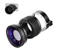 NEEWER Obiettivo grandangolare compatibile con fotocamera Sony ZV1, grandangolo HD 2 in 1 18 mm e obiettivo macro 10 volte con tubo di prolunga, adattatore per lenti a baionetta, panno per la pulizia
